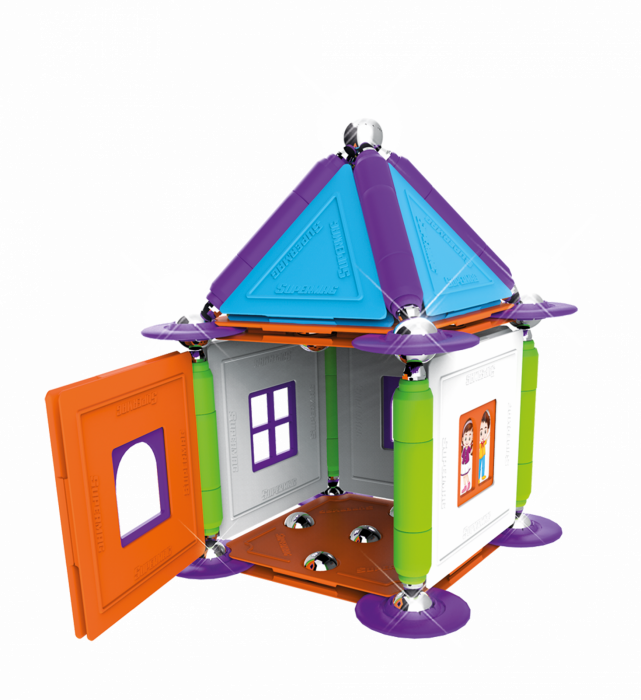 Set de constructie magnetic Supermag Casuta mea, 83 piese [3]