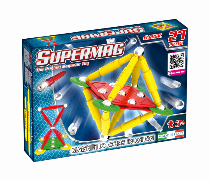 Set de constructie magnetic Supermag Classic, 27 piese [7]