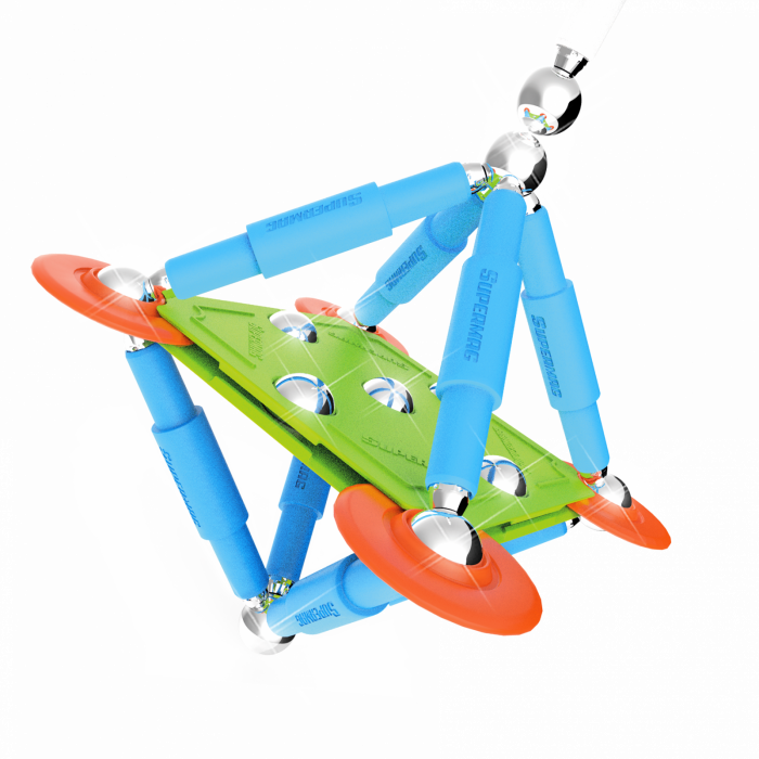 Set de constructie magnetic Supermag Color, 48 piese [4]