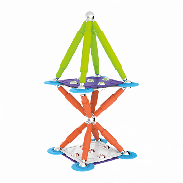Set de constructie magnetic Supermag Color, 48 piese [2]
