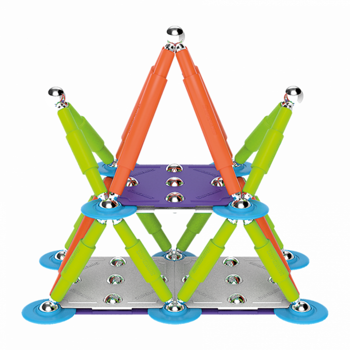 Set de constructie magnetic Supermag Color, 72 piese [4]