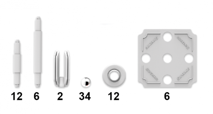 Set de constructie magnetic Supermag Color, 72 piese [2]