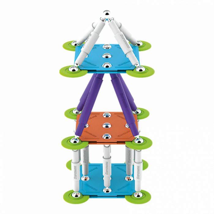 Set de constructie magnetic Supermag Color, 72 piese [6]