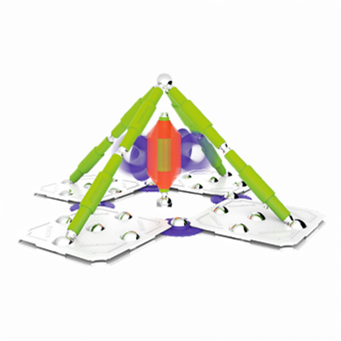 Set de constructie magnetic Supermag Color, 98 piese [10]