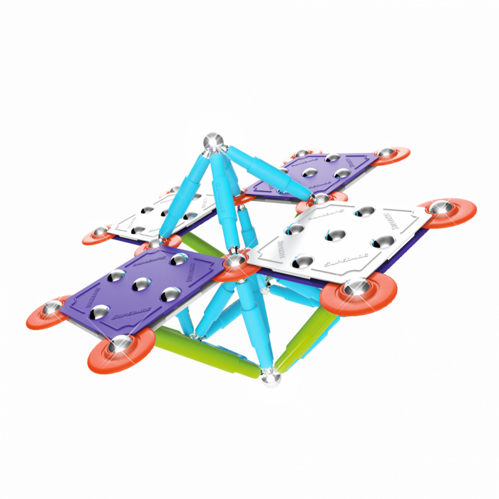 Set de constructie magnetic Supermag Color, 98 piese [11]