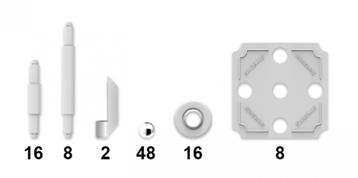 Set de constructie magnetic Supermag Color, 98 piese [2]