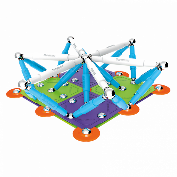 Set de constructie magnetic Supermag Color, 98 piese [4]