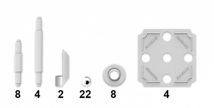 Set de constructie magnetic Supermag Glow, 48 piese [4]