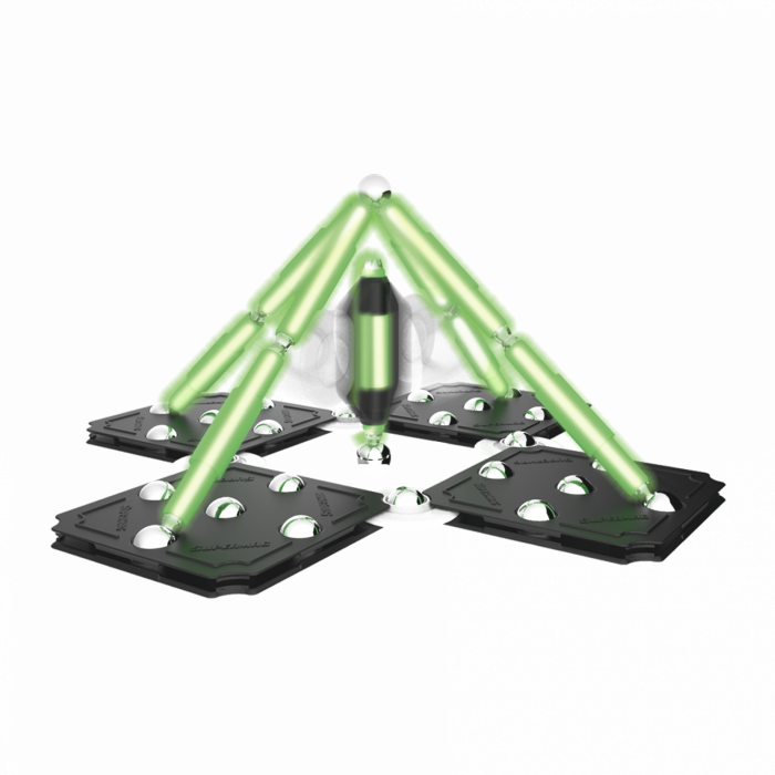 Set de constructie magnetic Supermag Glow, 98 piese [10]