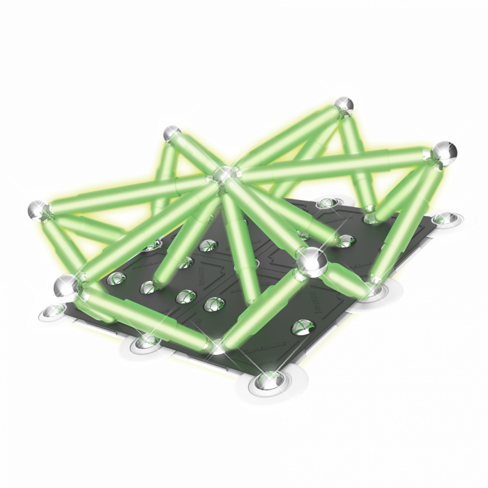 Set de constructie magnetic Supermag Glow, 98 piese [11]