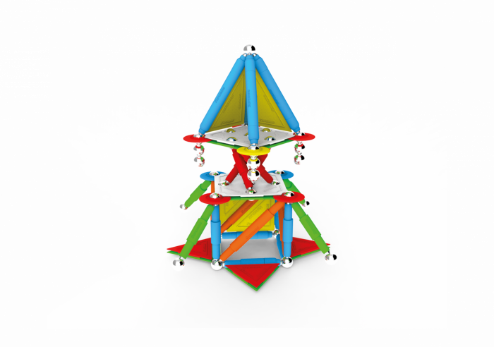Set de constructie magnetic Supermag Projects Multicolor, 30 piese [5]