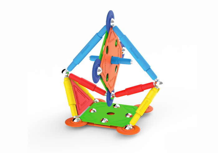 Set de constructie magnetic Supermag Projects Multicolor, 45 piese [6]