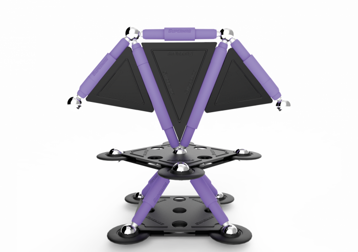 Set de constructie magnetic Supermag Projects Tehnicolor, 50 piese [4]