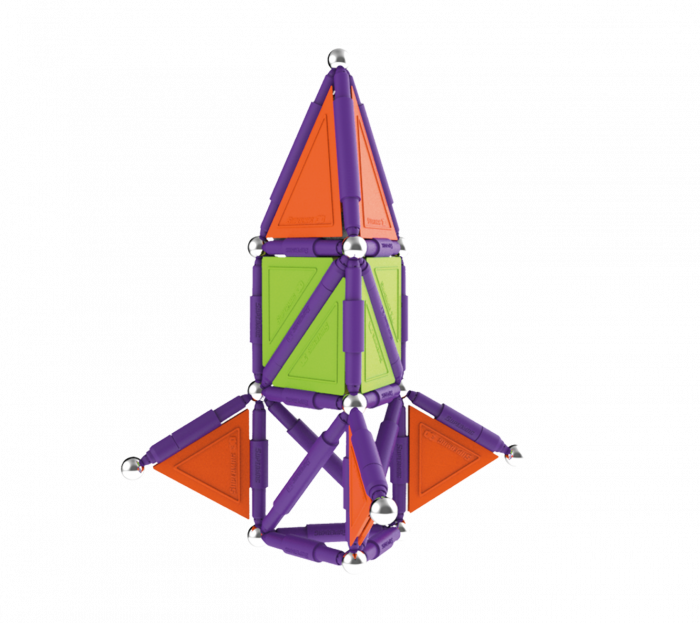 Set de constructie magnetic Supermag Trendy, 116 piese [6]