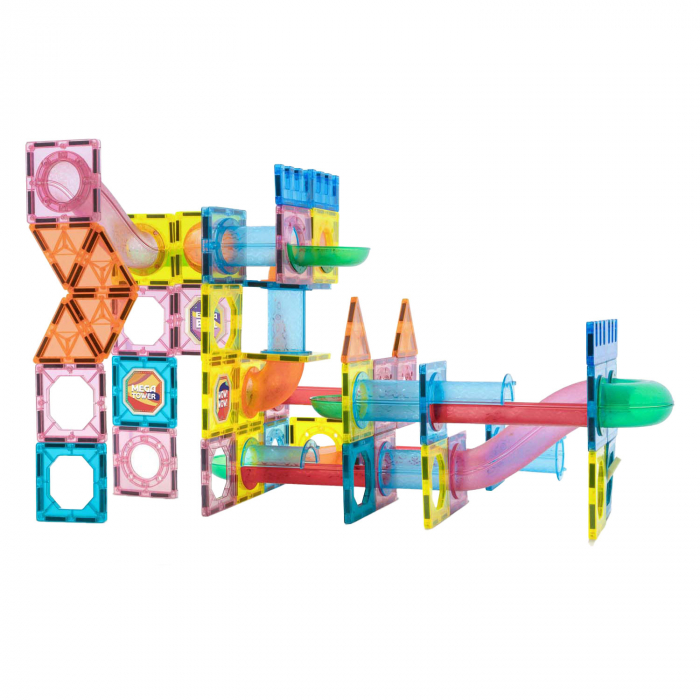 Set de constructie Marble Run, Magnetiles, XL, 96 piese, Moxy [4]