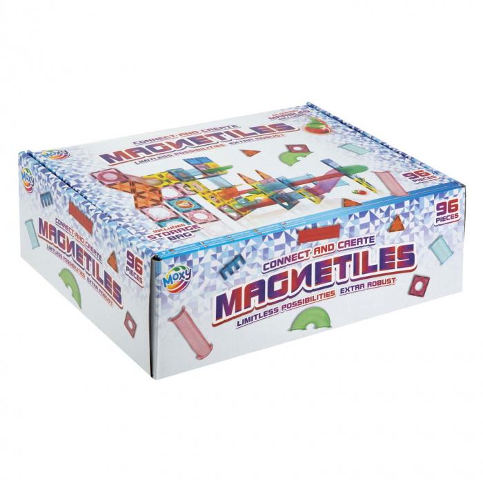 Set de constructie Marble Run, Magnetiles, XL, 96 piese, Moxy [2]