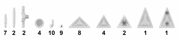 Set de constructie masini cu piese magnetice Supermag, 50 piese [4]