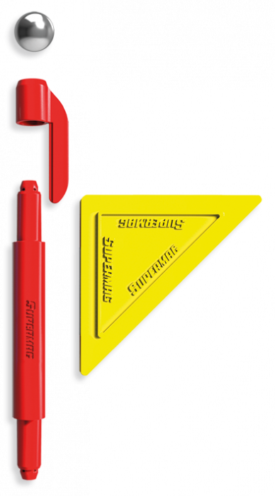 Set de constructie masini cu piese magnetice Supermag, 65 piese [9]