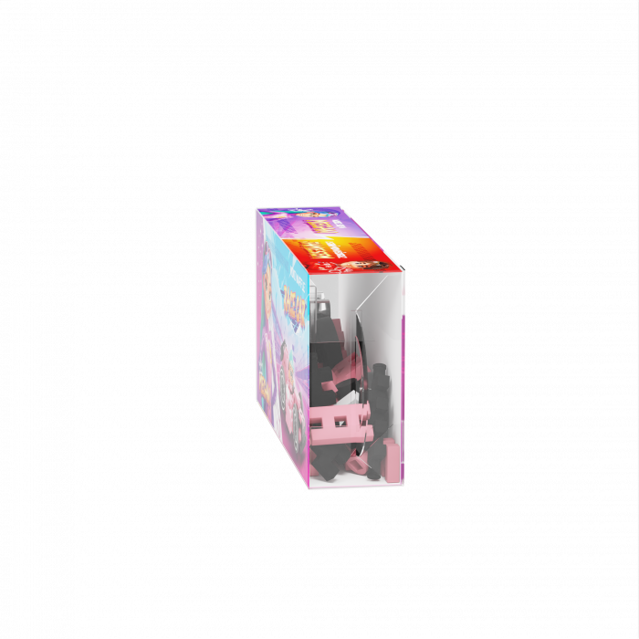 Set de constructie, Masini, roz, 50 piese, Mini Waffles, Marioinex [4]