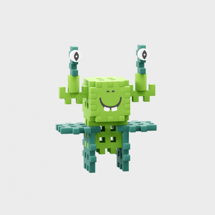Set de constructie, Monstrulestii trazniti, Aventura in spatiu,  60 piese, Mini Waffles, Marioinex [6]