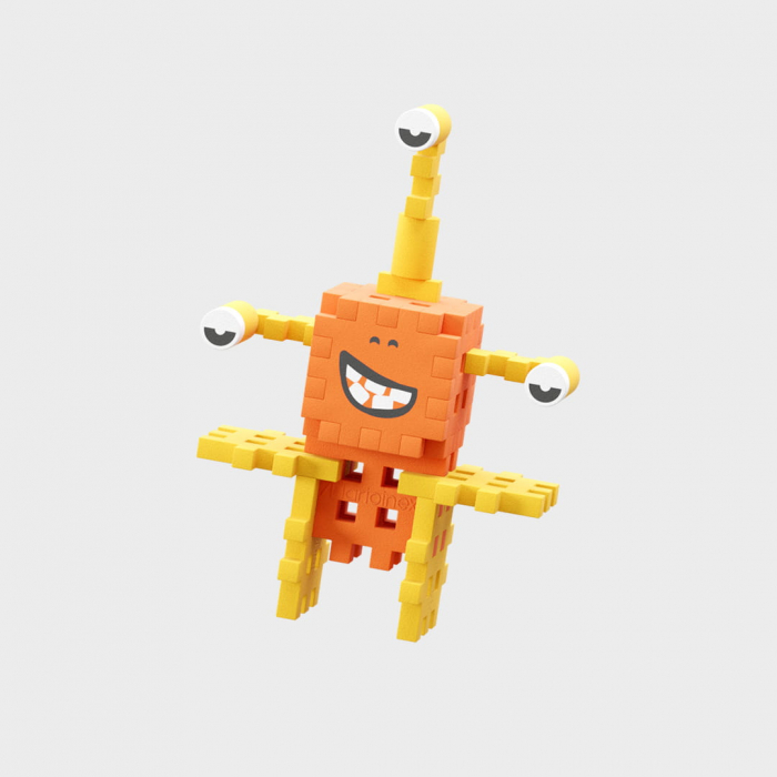 Set de constructie, Monstrulestii trazniti, Aventura in spatiu,  60 piese, Mini Waffles, Marioinex [7]