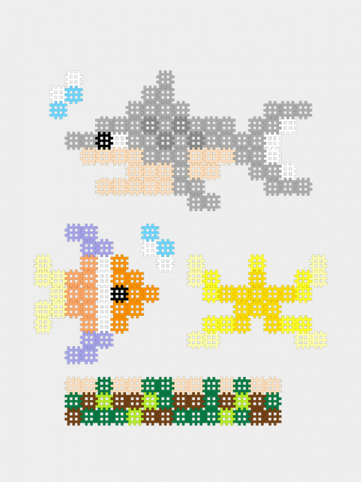 Set de constructie, Ocean, 230 piese, Micro Waffles, Marioinex [2]