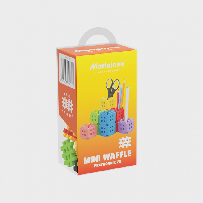 Set de constructie, Organizator de birou, 70 piese, Mini Waffles, Marioinex [3]