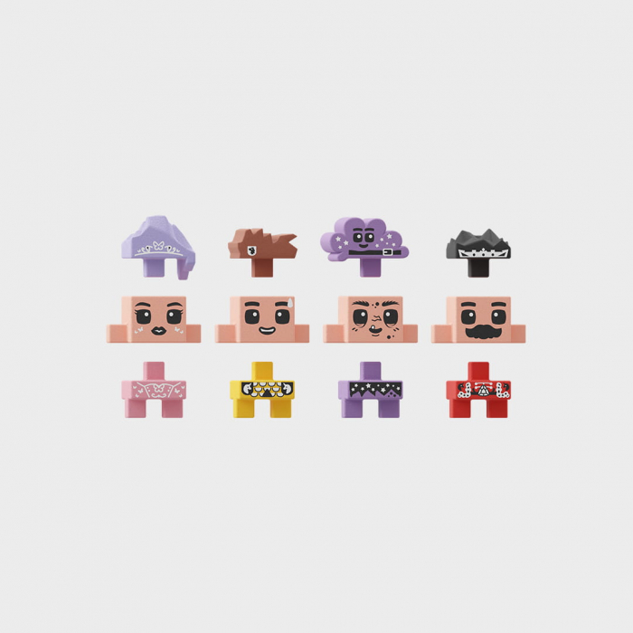 Set de constructie, Printese, 280 piese, Mini Waffles, Marioinex [4]
