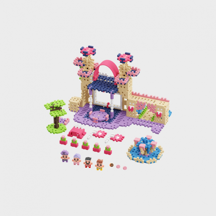 Set de constructie, Printese, 280 piese, Mini Waffles, Marioinex [8]