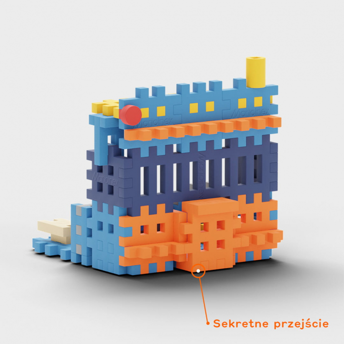 Set de constructie, Sectia de politie, 280 piese, Mini Waffles, Marioinex [12]
