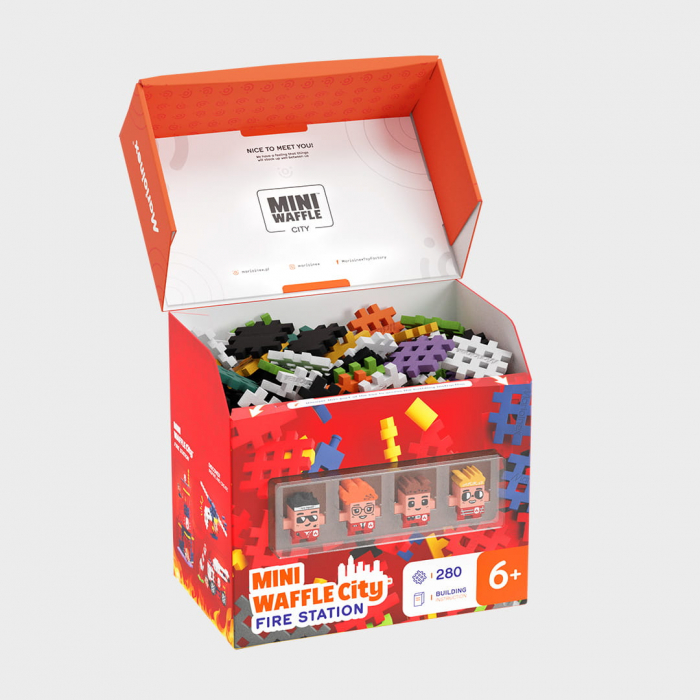 Set de constructie, Sectia de pompieri,  280 piese, Mini Waffles, Marioinex [3]