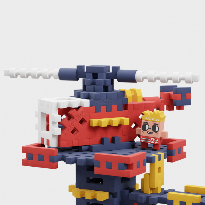 Set de constructie, Sectia de pompieri,  280 piese, Mini Waffles, Marioinex [6]