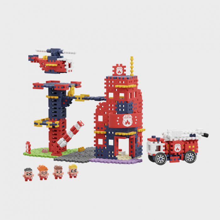Set de constructie, Sectia de pompieri,  280 piese, Mini Waffles, Marioinex [9]