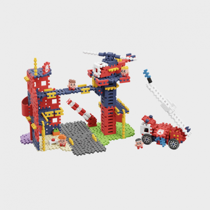 Set de constructie, Sectia de pompieri,  280 piese, Mini Waffles, Marioinex [4]