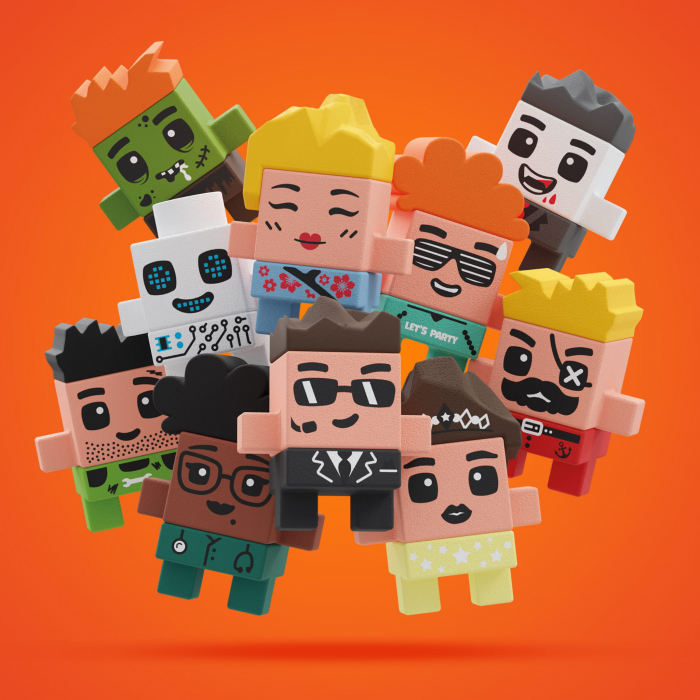 Set de constructie, Surpriza, Mini Waffles, Marioinex [2]