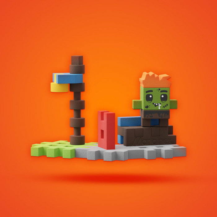 Set de constructie, Surpriza, Mini Waffles, Marioinex [4]