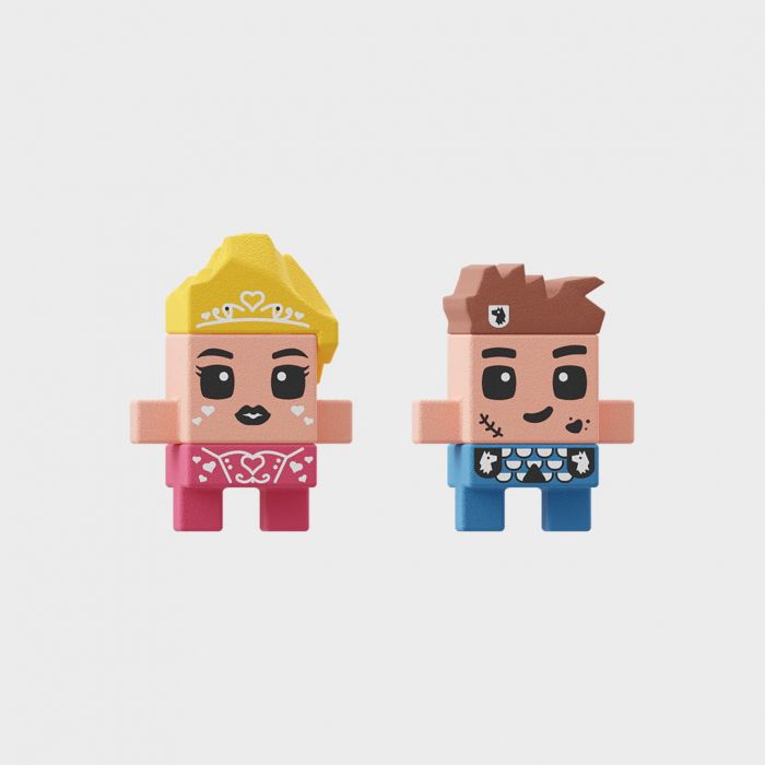 Set de constructie, Turnul Fermecat, 148 piese, Mini Waffles Printese, Marioinex [3]