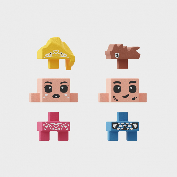 Set de constructie, Turnul Fermecat, 148 piese, Mini Waffles Printese, Marioinex [4]