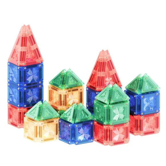 Set de construit cu mini placi magnetice, Cleverclixx [2]