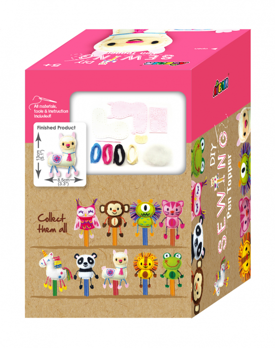 Set de cusut DIY - decoratiune topper pentru creion - Lama [5]