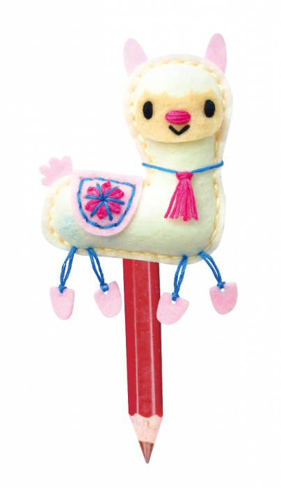 Set de cusut DIY - decoratiune topper pentru creion - Lama [2]