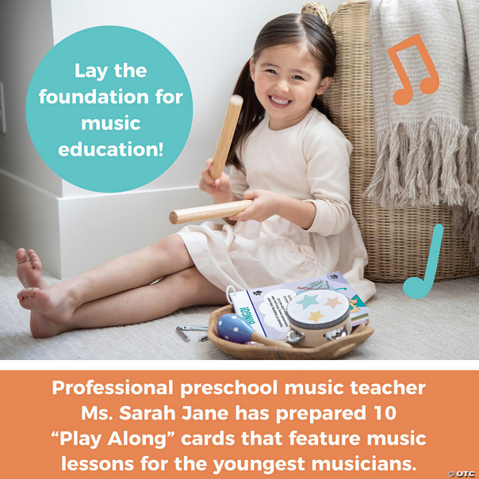 Set de instrumente muzicale din lemn si activitati, Music Jam with Ms. Sarah Jane Music Activity Set [4]