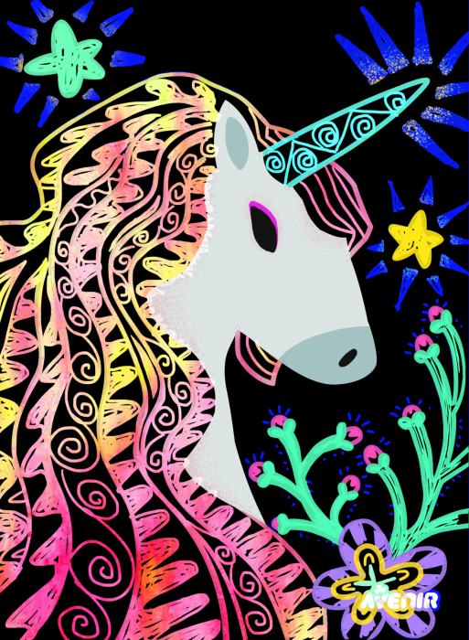 Set de razuit - 4 Unicorni magici [4]