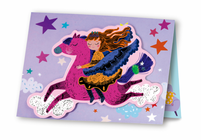 Set de razuit si realizat Felicitari - Printese [4]