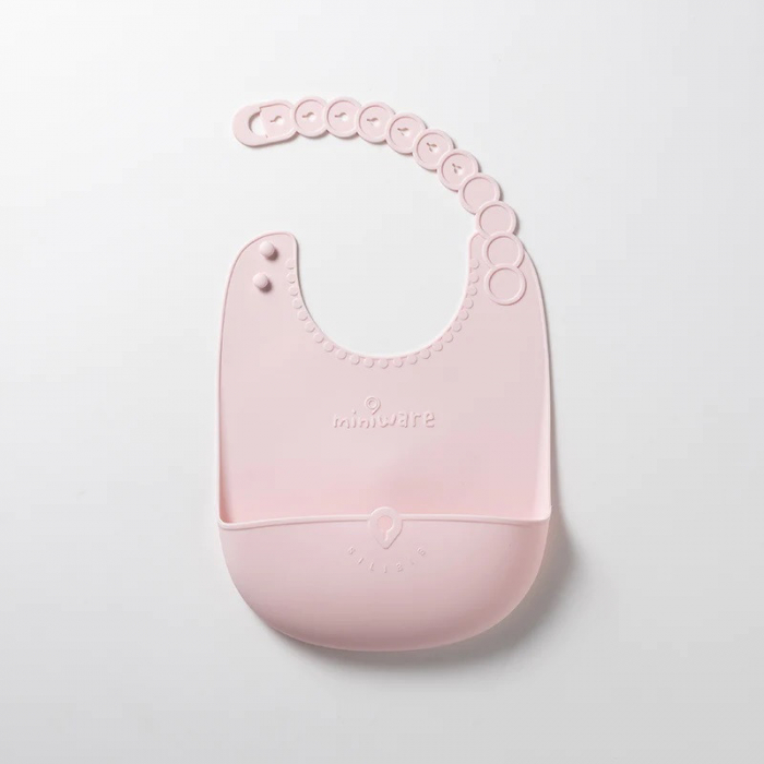 Set diversificare hrana bebelusi Miniware First Bites Deluxe, 100% din materiale naturale biodegradabile, 4 piese, Cotton candy [4]
