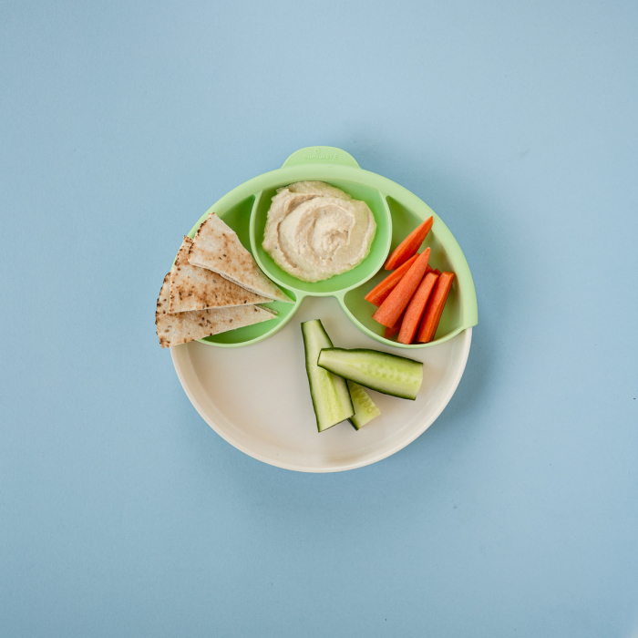 Set diversificare hrana bebelusi Miniware Healthy Meal, 100% din materiale naturale biodegradabile, 3 piese, Keylime [6]