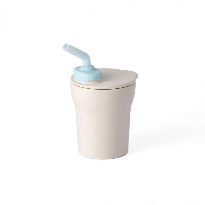 Set diversificare hrana bebelusi Miniware Little Foodie, 100% din materiale naturale biodegradabile, 6 piese, Vanilla Aqua [7]