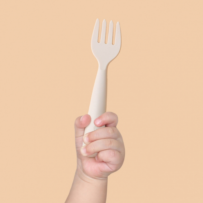 Set diversificare hrana bebelusi Miniware Little Foodie, 100% din materiale naturale biodegradabile, 6 piese, Vanilla+Cotton candy [4]