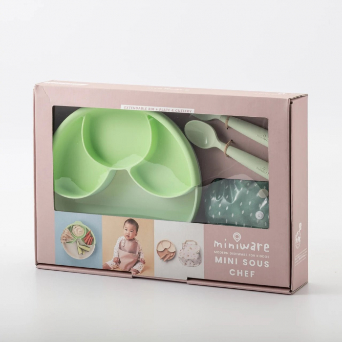 Set diversificare hrana bebelusi Miniware Mini Sous Chef 100% din materiale naturale biodegradabile, 6 piese, Hot succulent [6]