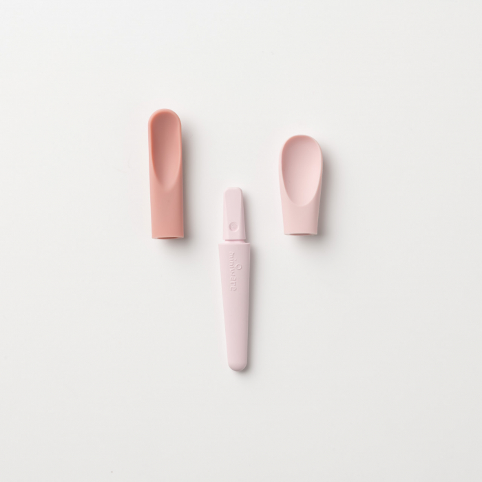 Set diversificare hrana bebelusi Miniware Sili Mini GO, 100% din materiale naturale biodegradabile, 3 piese, Pink Antioxidant [8]
